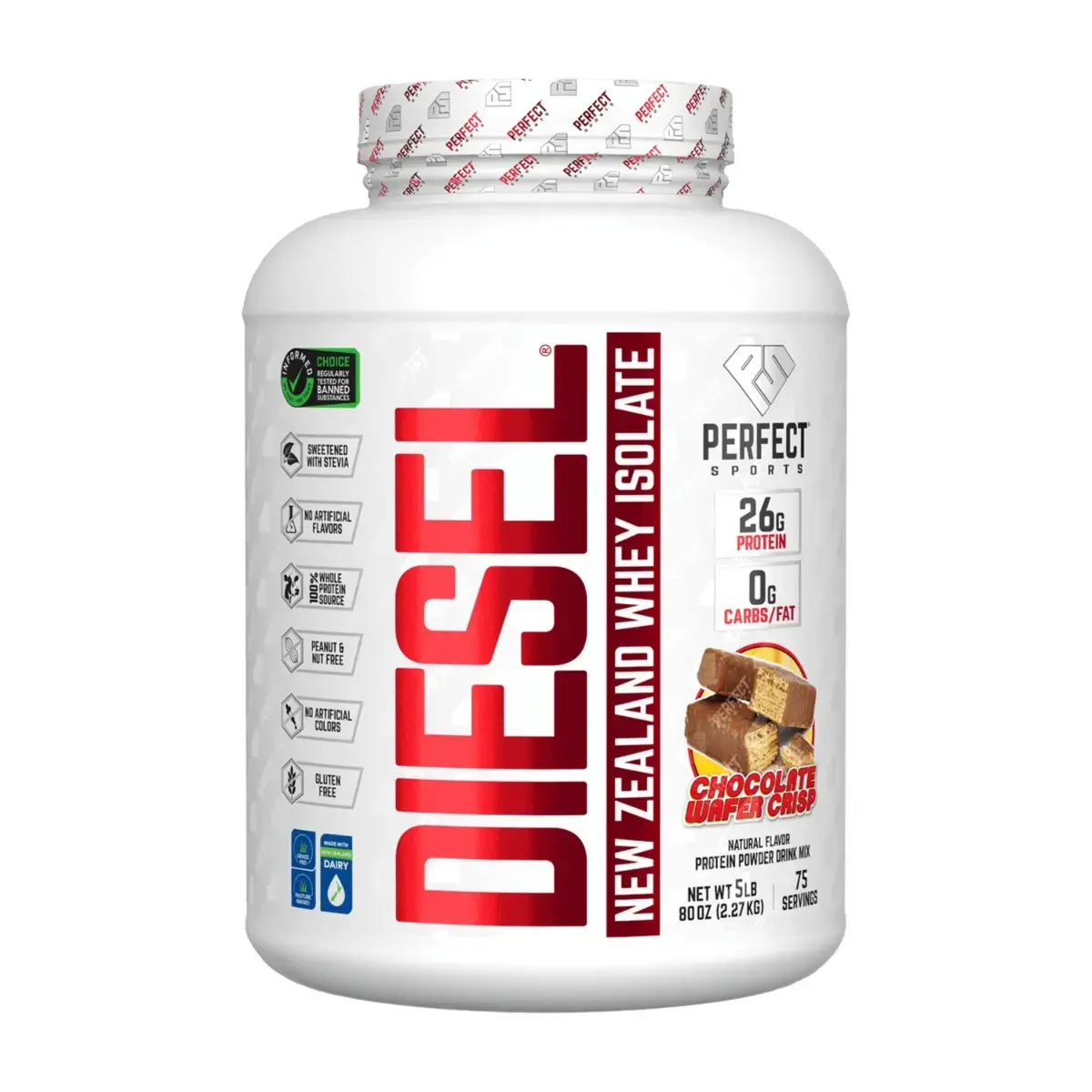 DIESEL NEW ZEALAND WHEY PROTEIN ISOLATE 5LB 75 SERVINGS